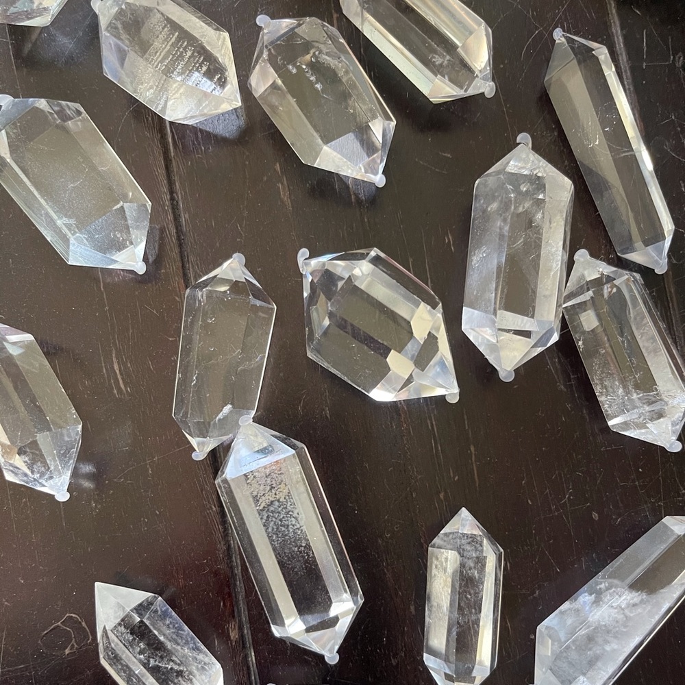 Double point natural quartz crystal - Picture 7 of 10
